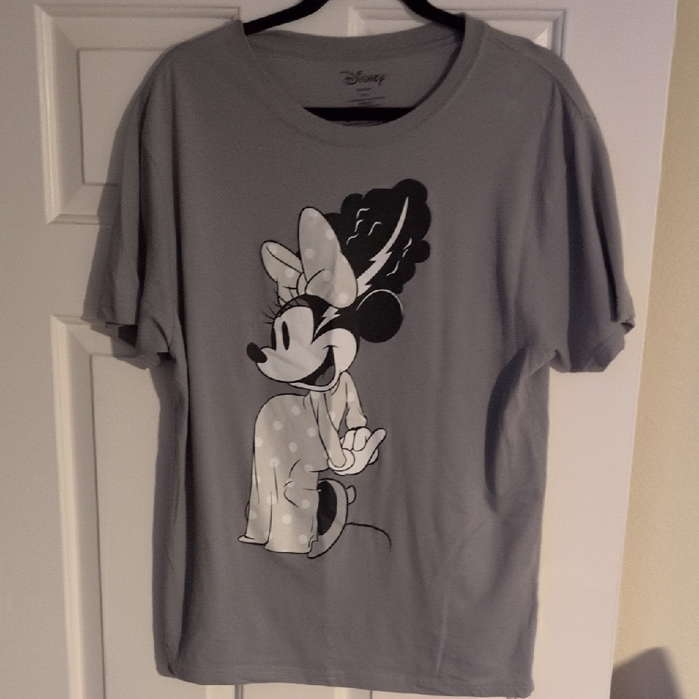 Disney Gray Minnie Mouse Graphic Tee
